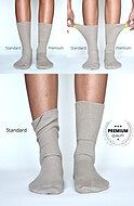 Comfort socks (unisex), bamboo (antibacterial, antifungal), non-restrictive cuffs, flat seam, 4-pack
